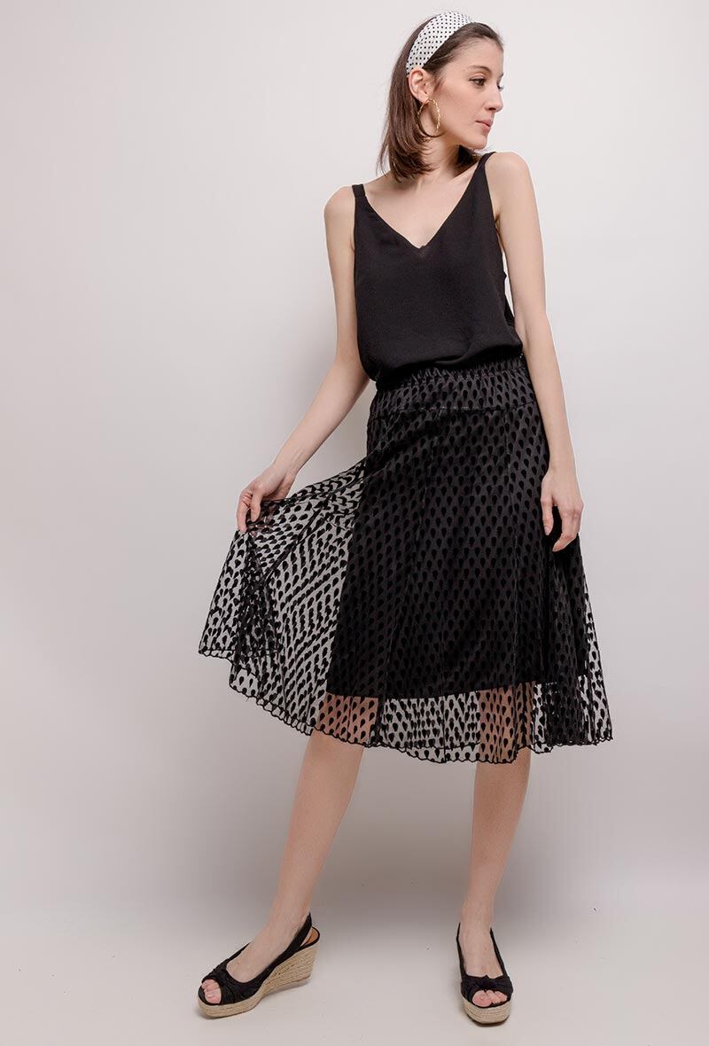 Skater Skirt i Stor Storlek