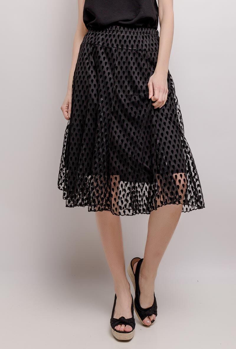 Skater Skirt i Stor Storlek