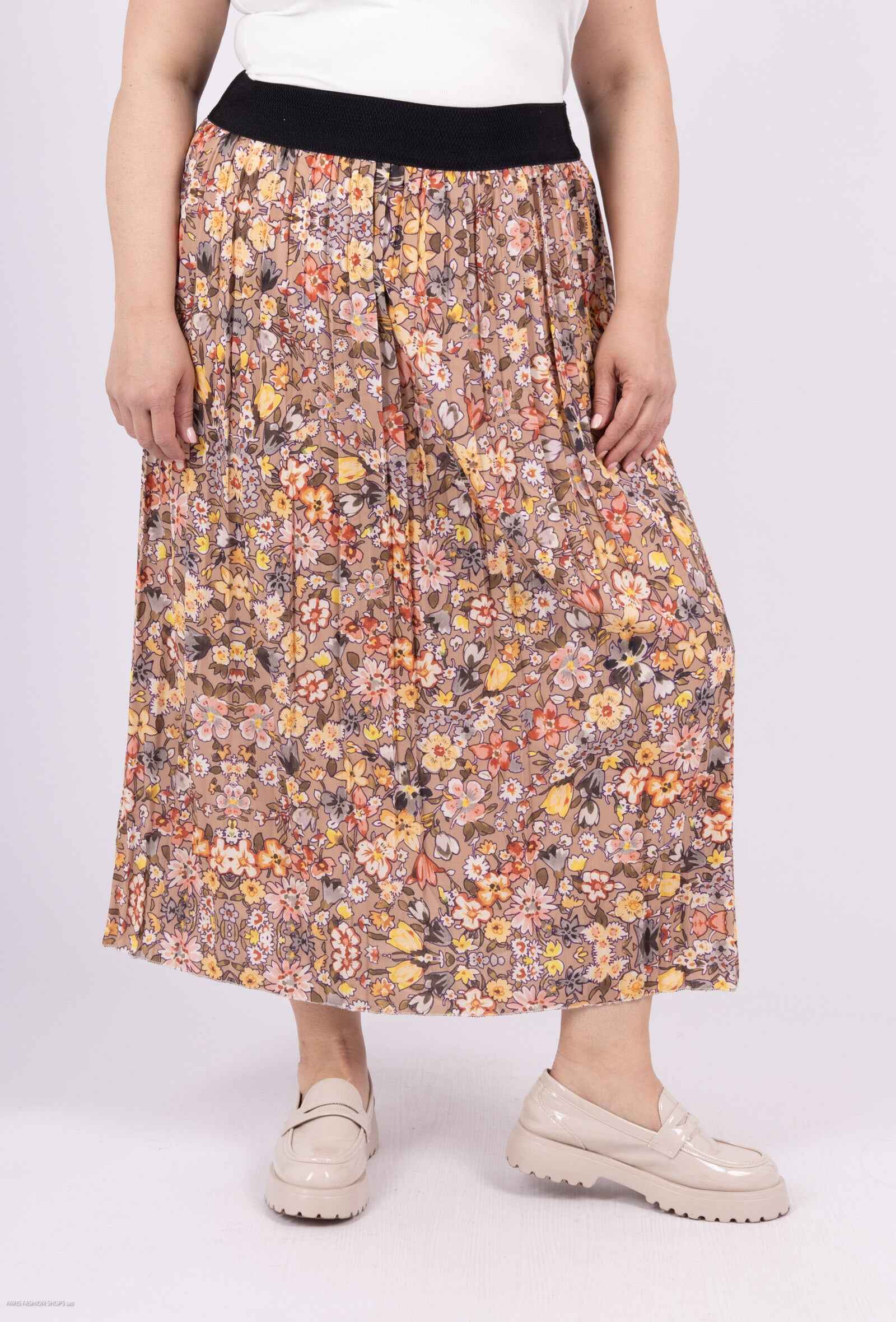 Plus Size Kjol i Polyester