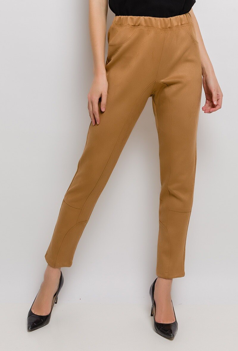 Suede legging i Stor Storlek