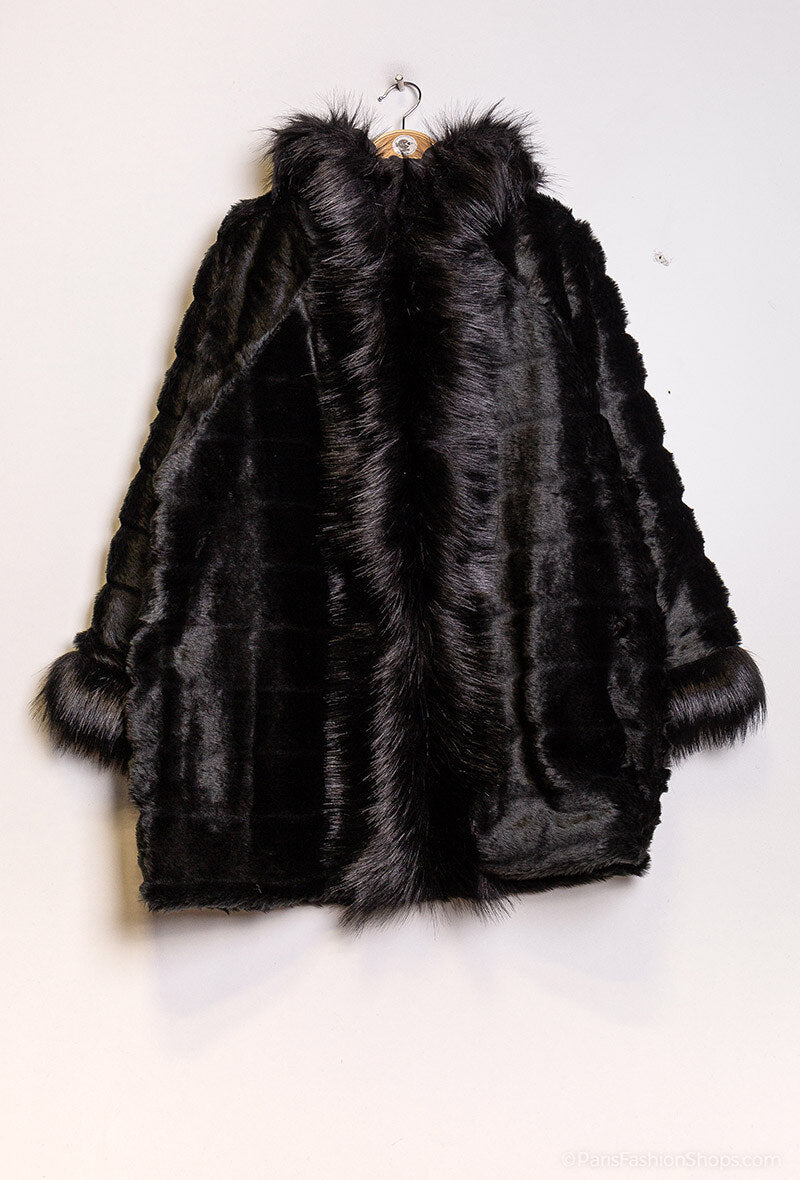 Plus Size Fodrad Kappa med Huva