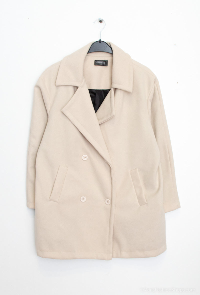 Plus Size Boule Coats för Kvinnor