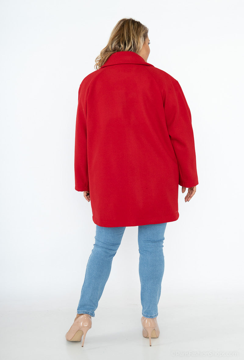 Plus Size Boule Coats för Kvinnor