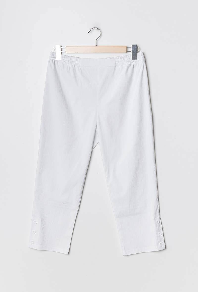 Pants with buttoned ankles i Stor Storlek