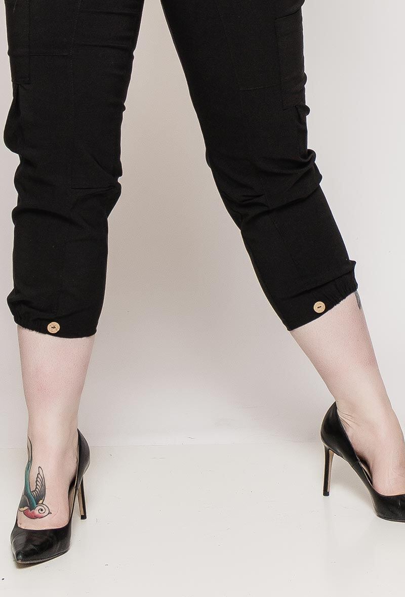 Crop pants i Stor Storlek