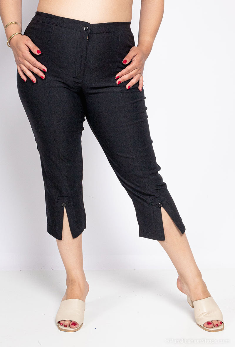 Crop pants i Stor Storlek