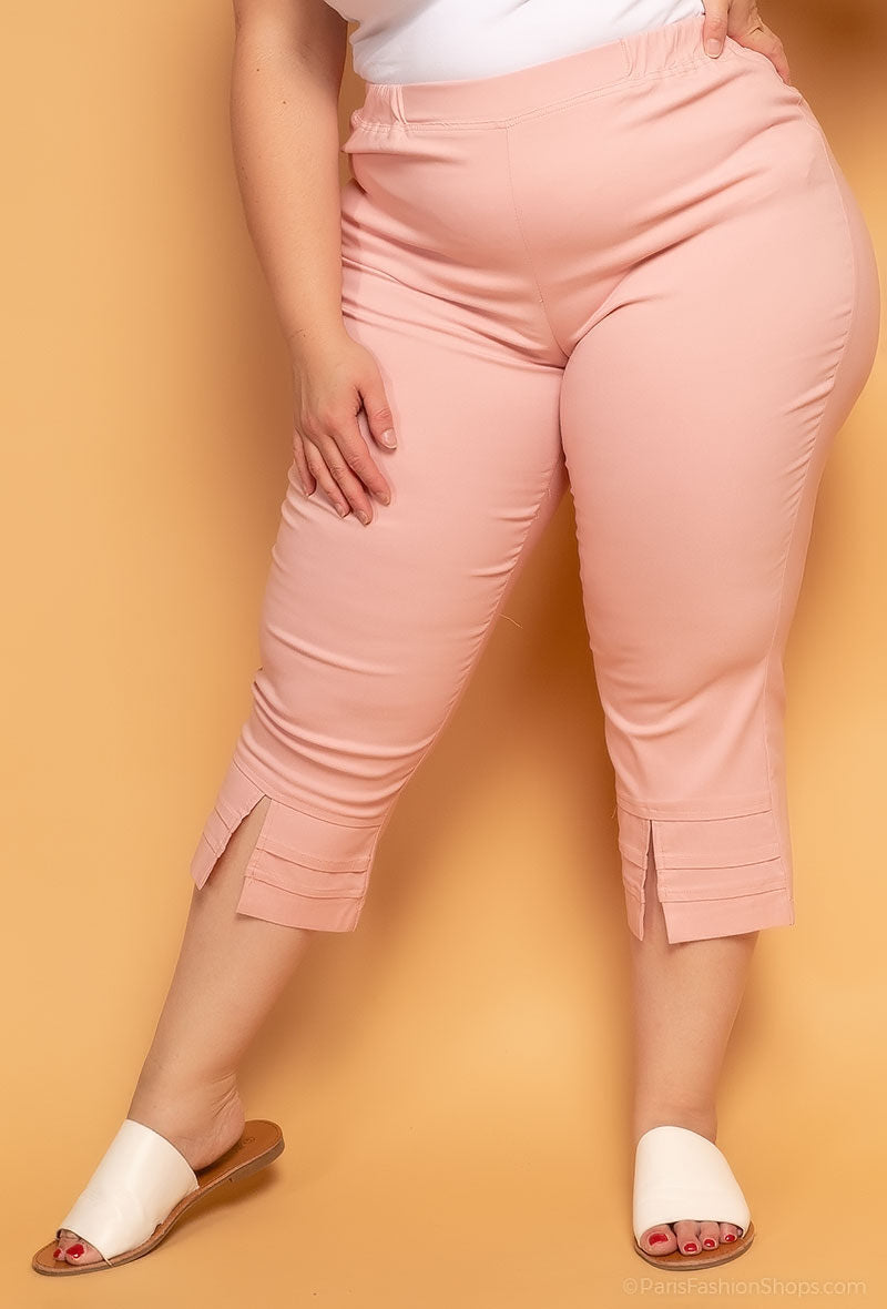 Crop pants i Stor Storlek