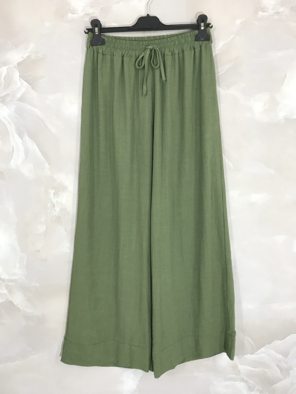 Plus Size Linnebyxor med Åtdragning T36 till T46