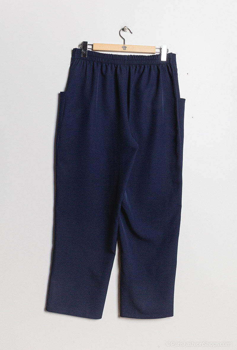 Byxor med elastisk midja i Stor Storlek