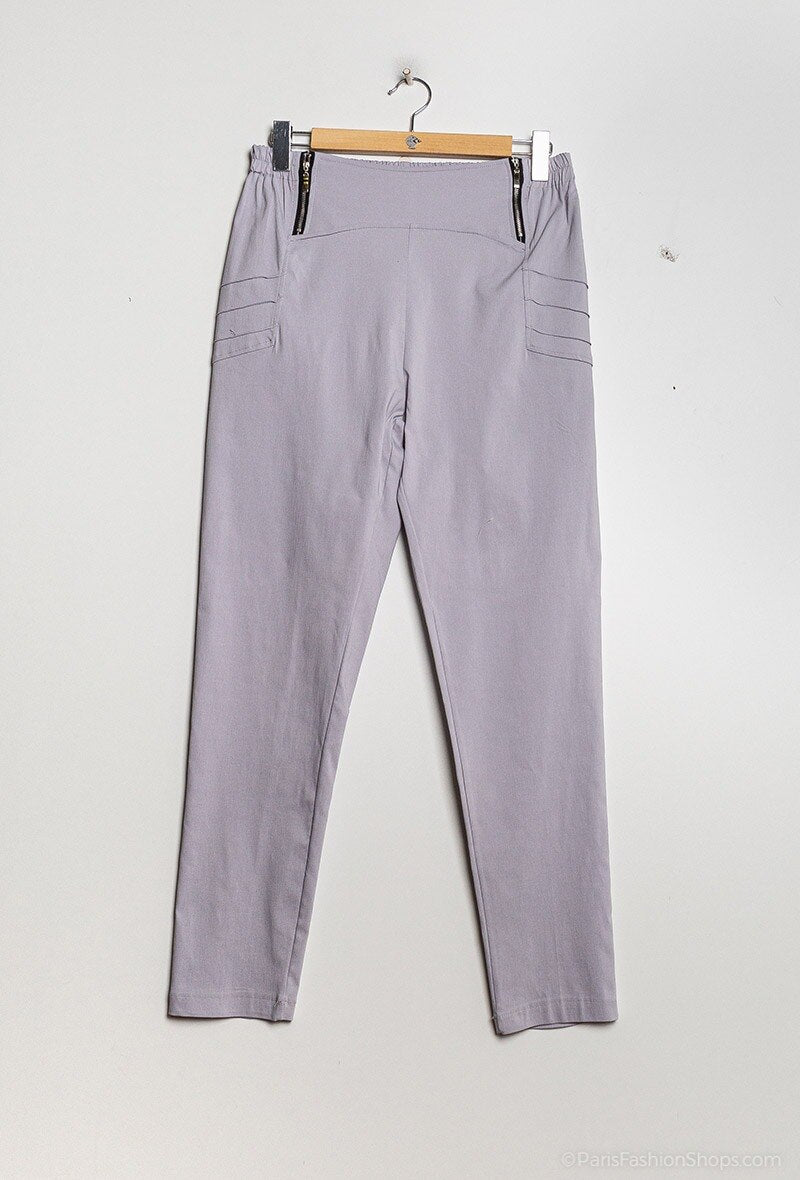 Pants with zip i Stor Storlek
