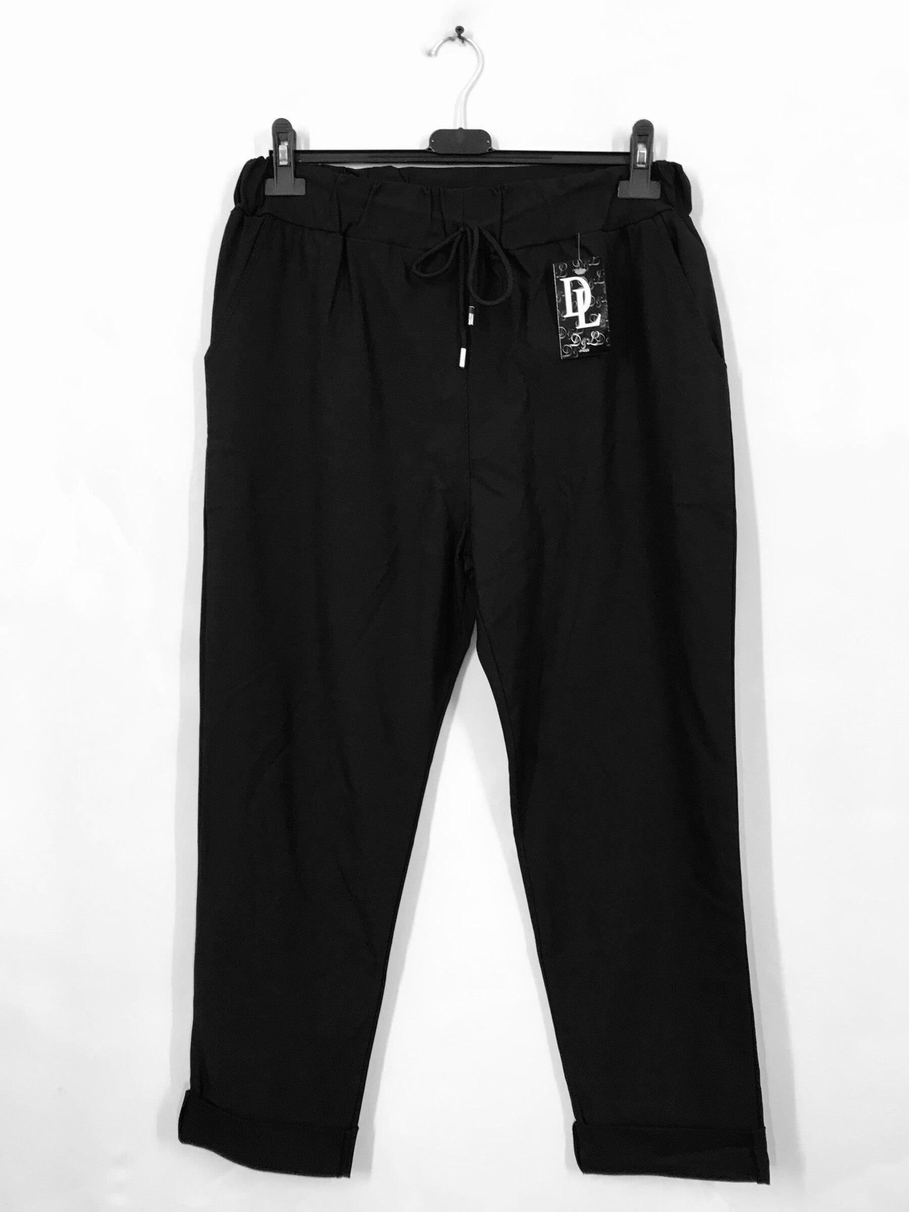 Plus Size Bengaline pants with drawstring