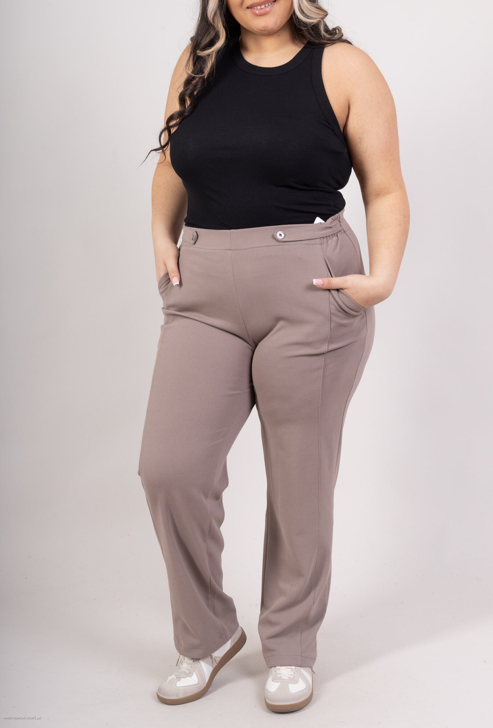 Plus Size Elasticated pants at the waist
