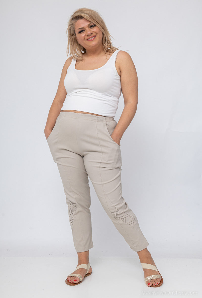 Plus Size Stretchbyxor för Kvinnor