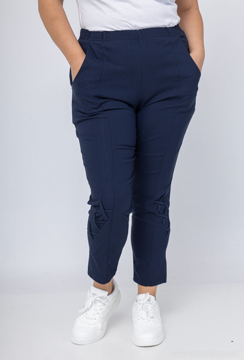 Stretch pants i Stor Storlek