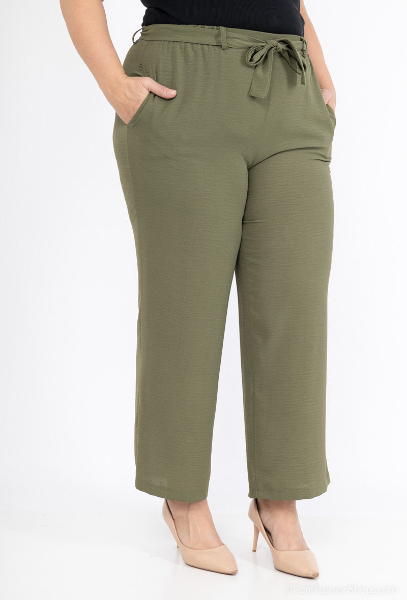 Plus Size Flödande Byxor