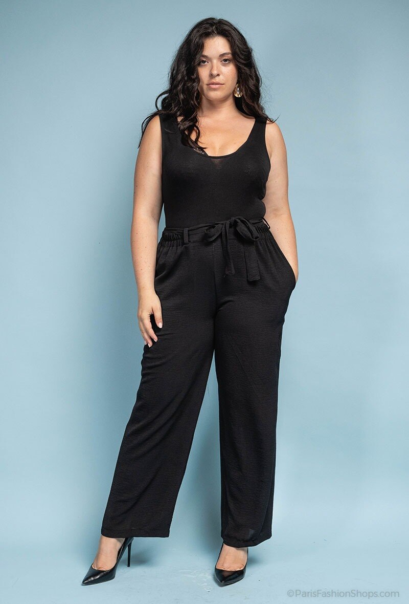 Plus Size Flödande Byxor