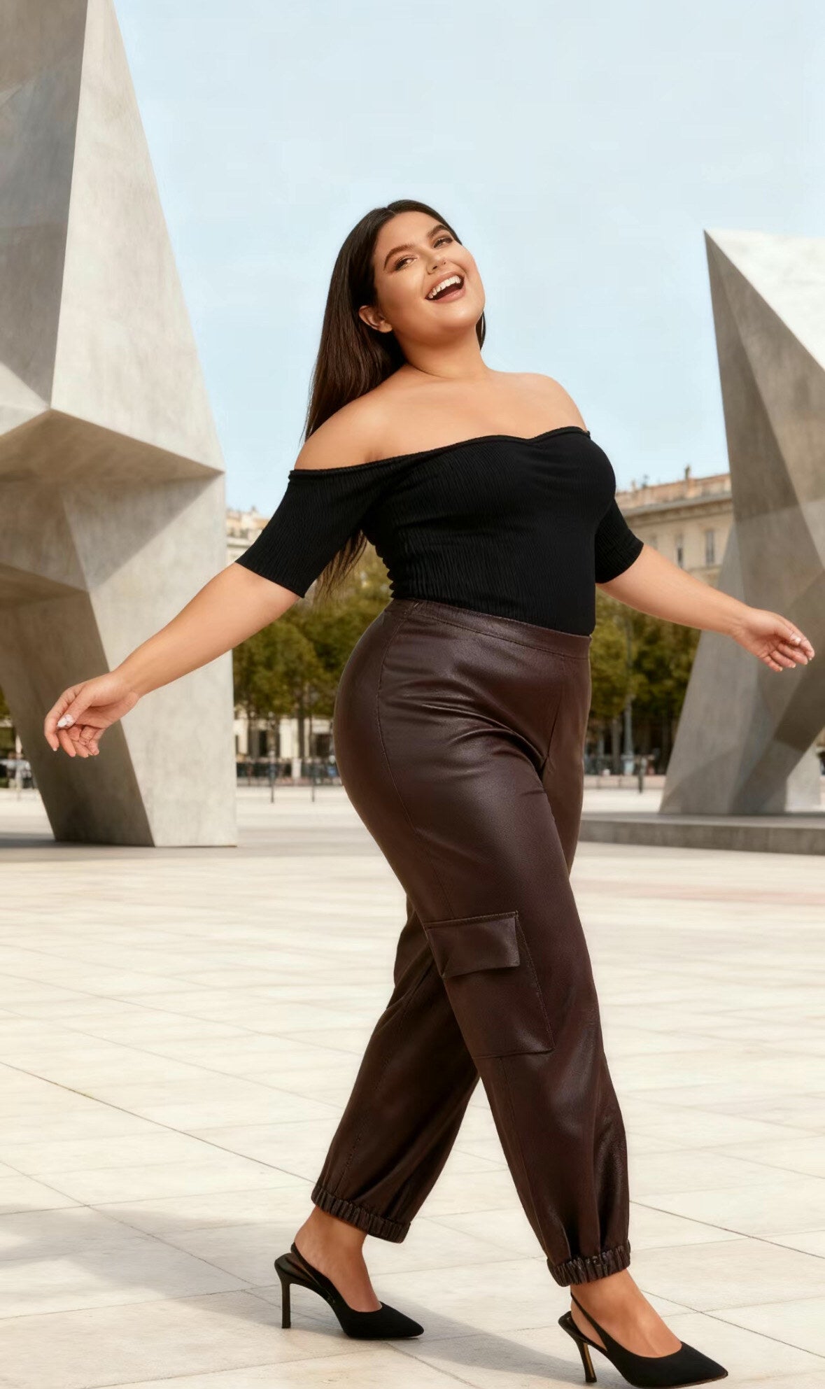 Plus size pants i Stor Storlek