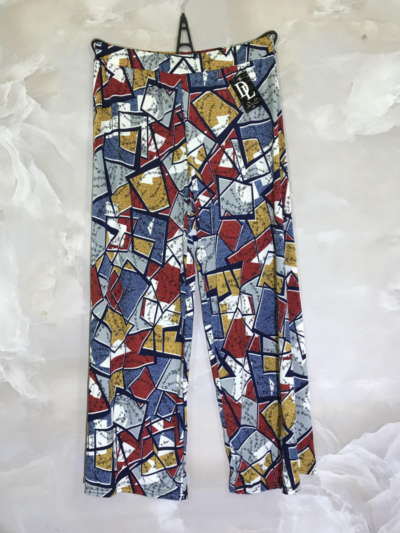 Plus Size Crystal Printed Pants