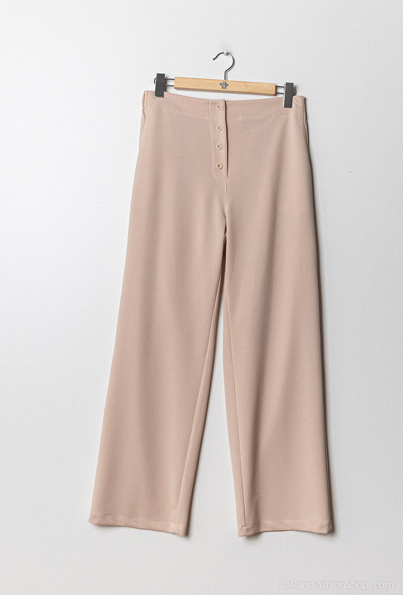 Wide leg pants i Stor Storlek