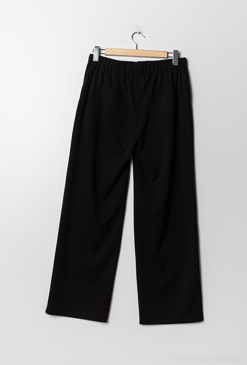 Wide leg pants i Stor Storlek