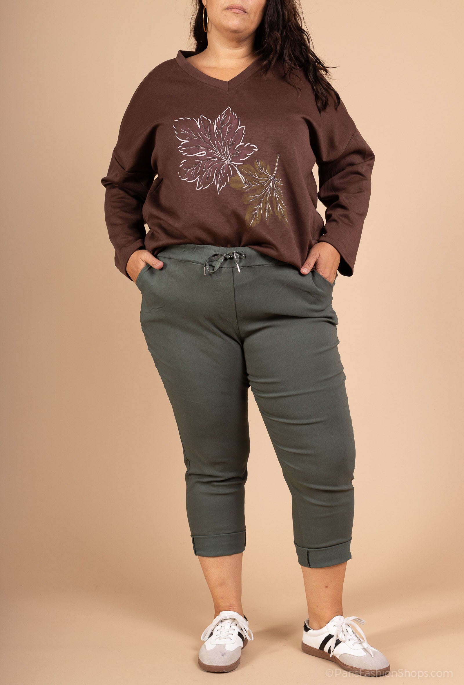 Magic plus-size extra stretch pants with pockets T40 to T50 i Stor Storlek