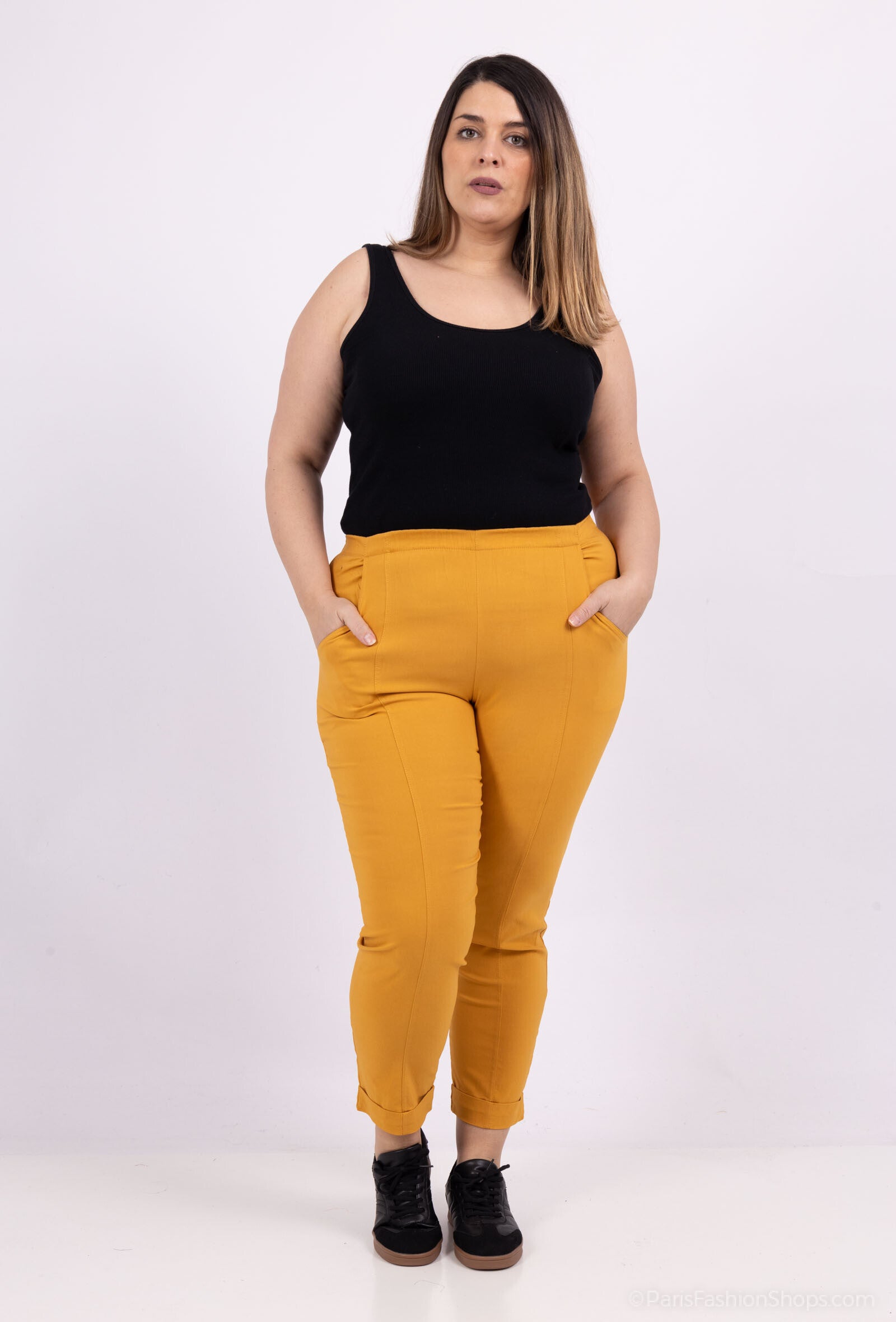 Stretch pants for all seasons i Stor Storlek