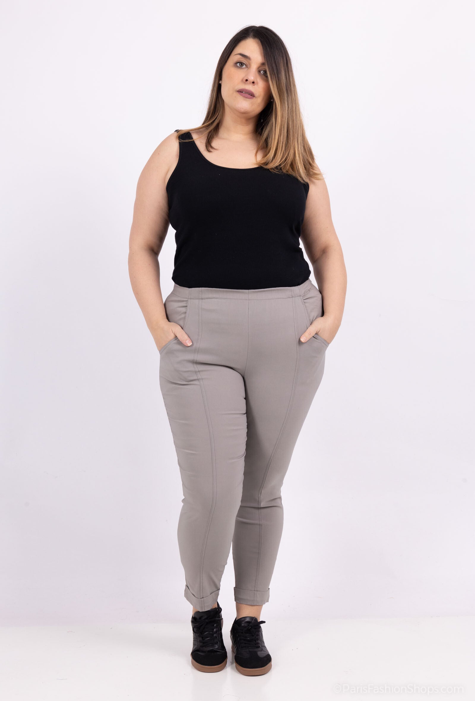 Stretch pants for all seasons i Stor Storlek