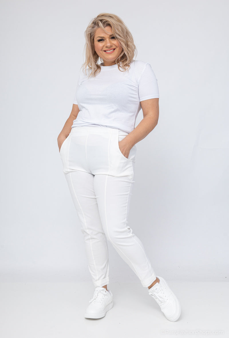 Stretch pants i Stor Storlek