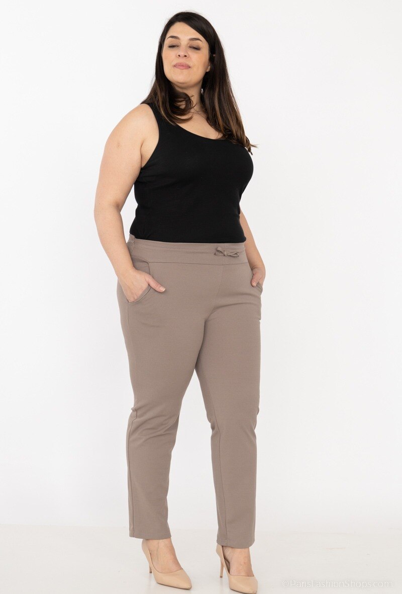 Plus Size Stretchbyxor för Kvinnor