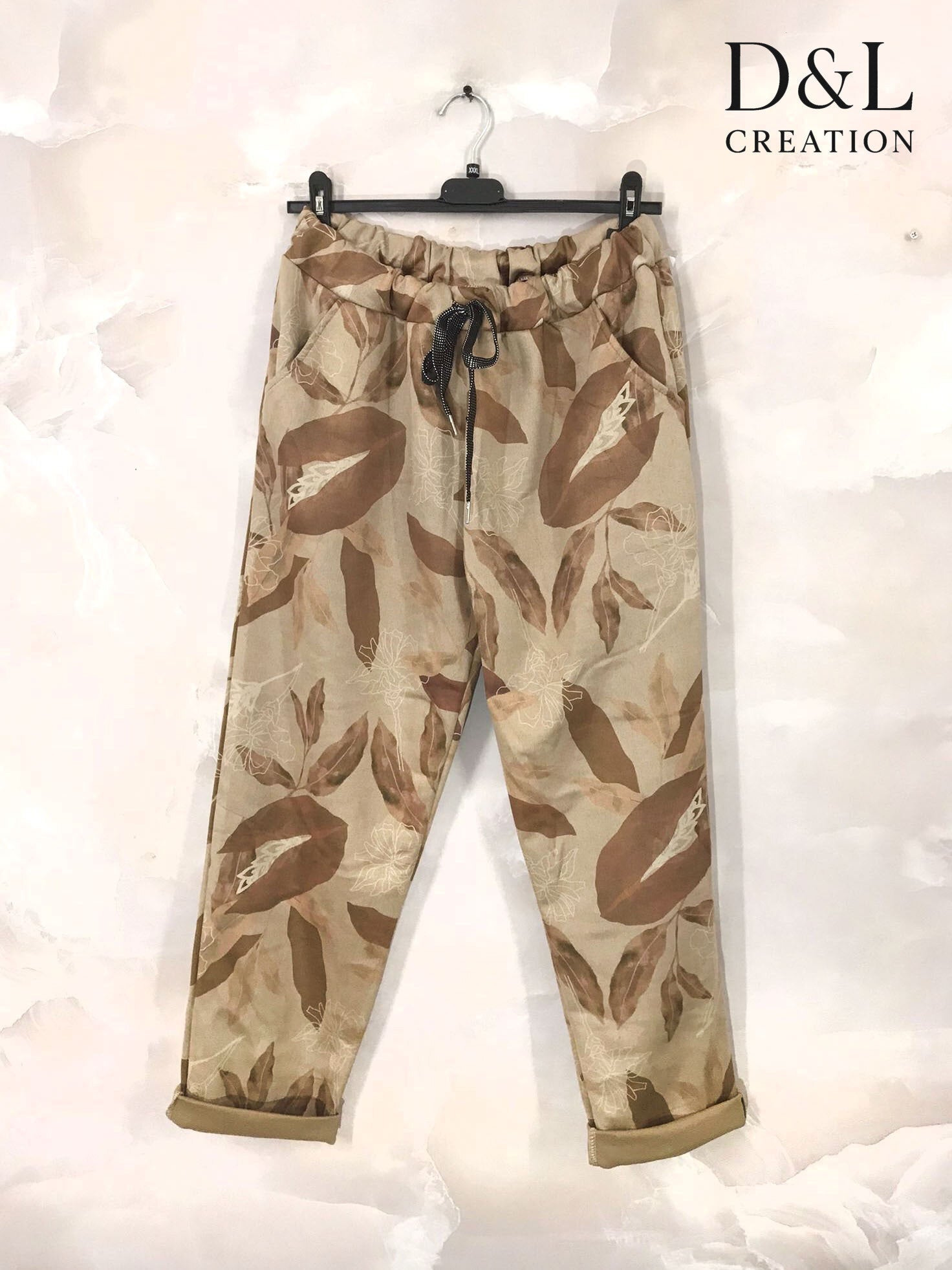 Plus Size Printed suede pants sizes 38 to 48