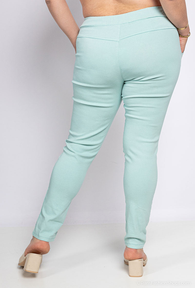 Plus Size Super Stretchy Elastic Waist Pants