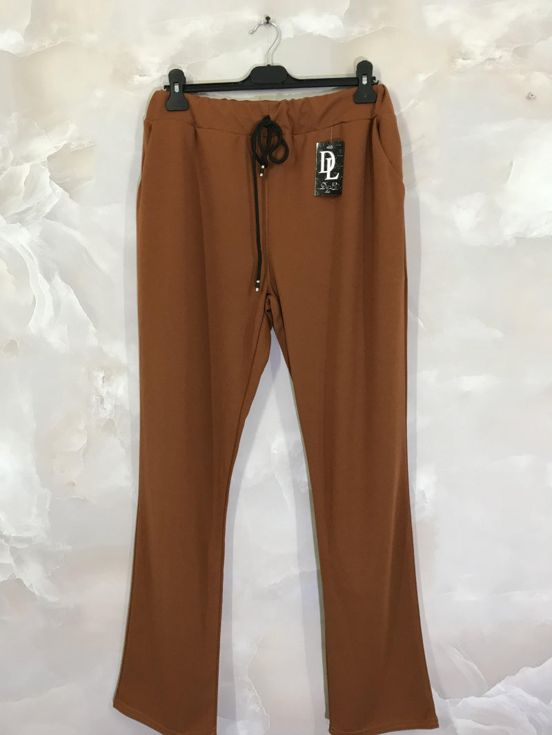 Enkla byxor med dragsko i Stor Storlek - Tillverkade i Frankrike