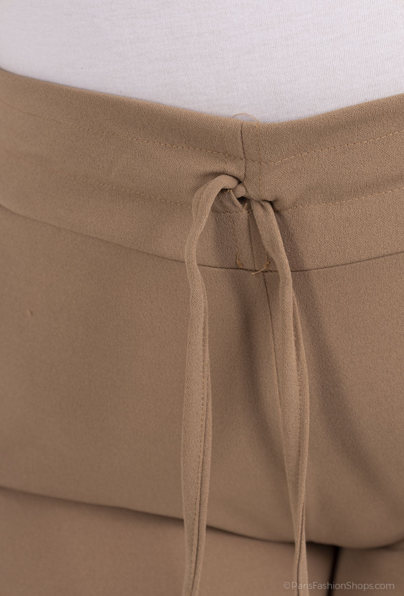 Drawstring pants i Stor Storlek