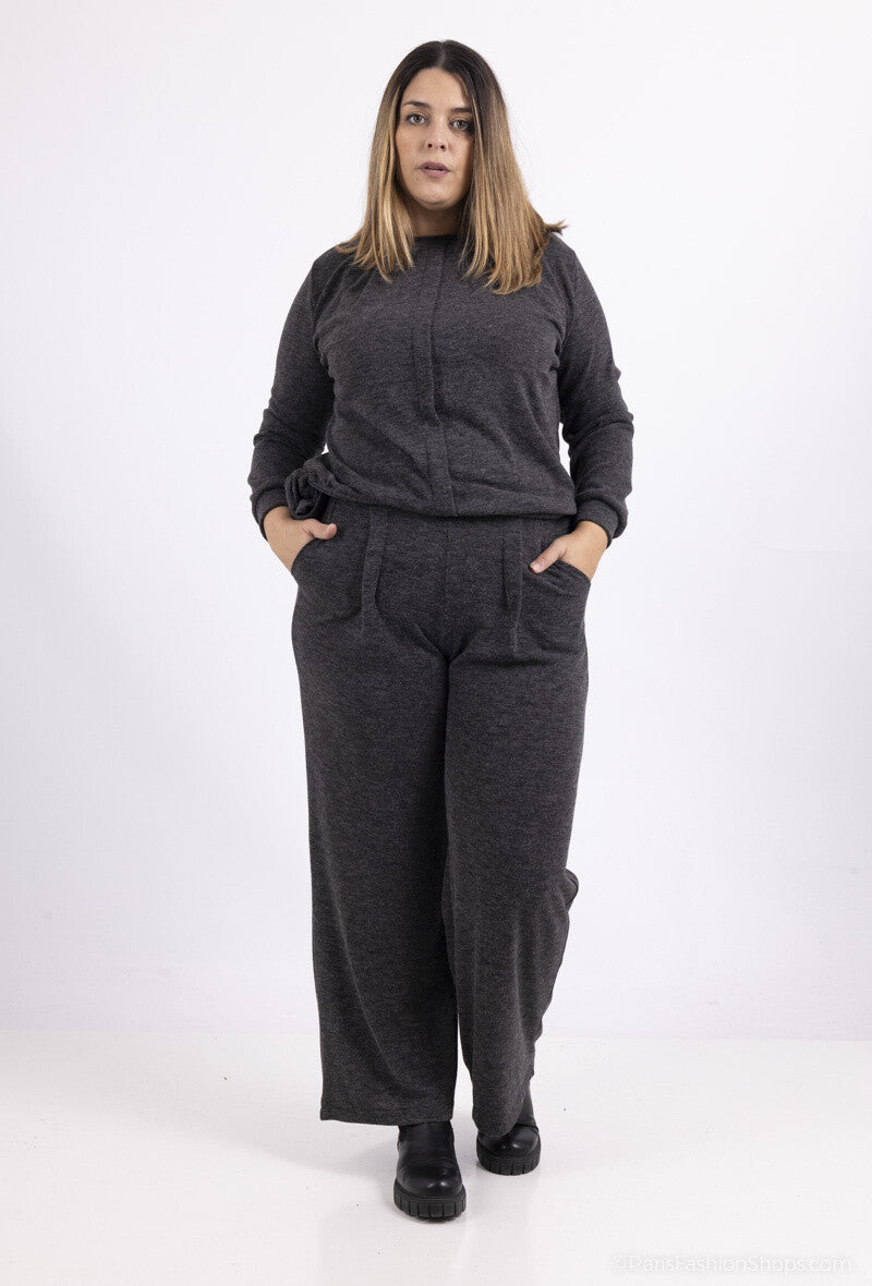 Wide Pants i Stor Storlek