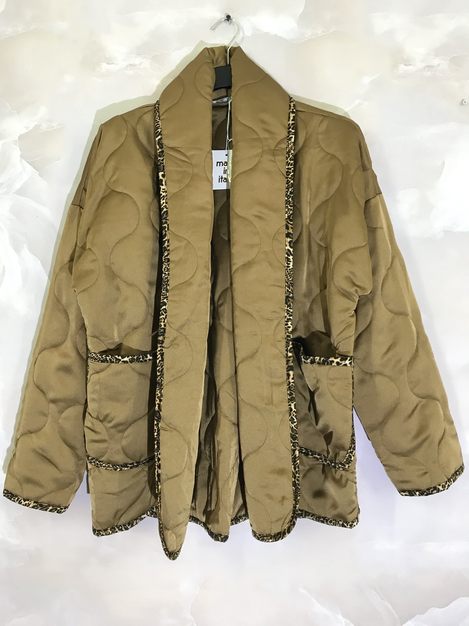 Thin printed V-neck sweater i Stor Storlek