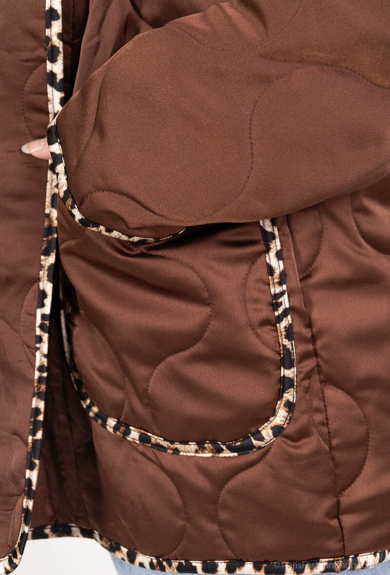 Thin Printed V-neck Sweater i Stor Storlek