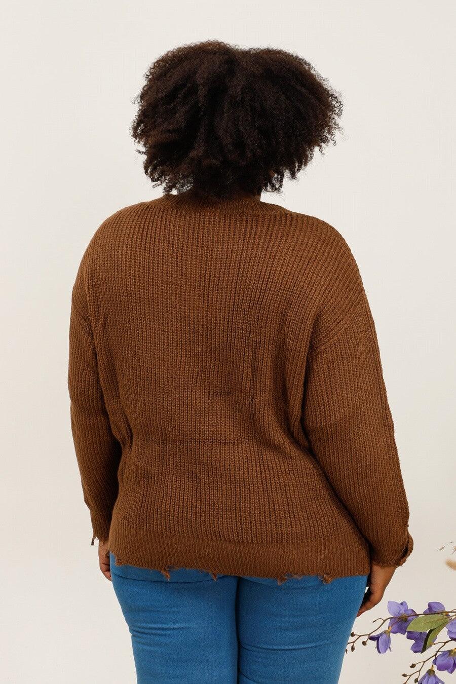 Plus size sweater i Stor Storlek