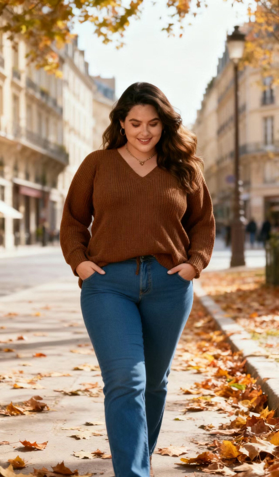 Plus size sweater i Stor Storlek