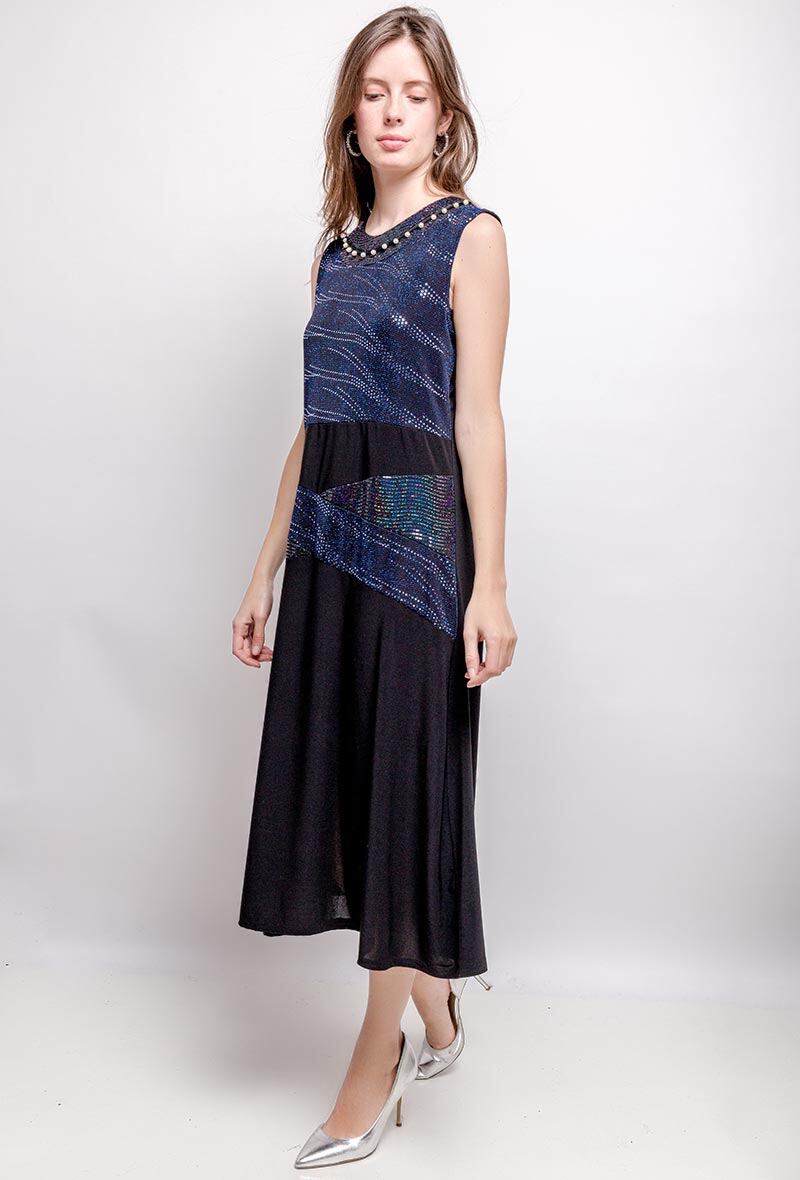 Party Dress i Stor Storlek - Glittrande Festklänning för Plus Size