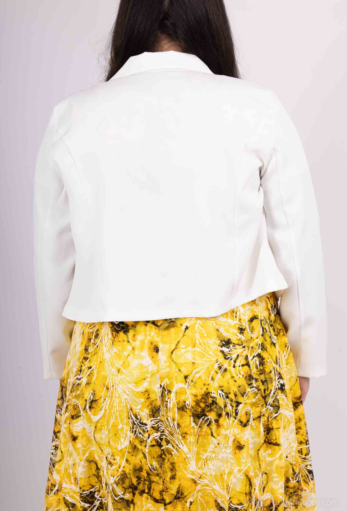 Plus Size Flared Lace Dress with Jacket Set