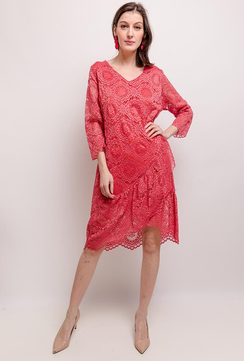 Lace dress i Stor Storlek