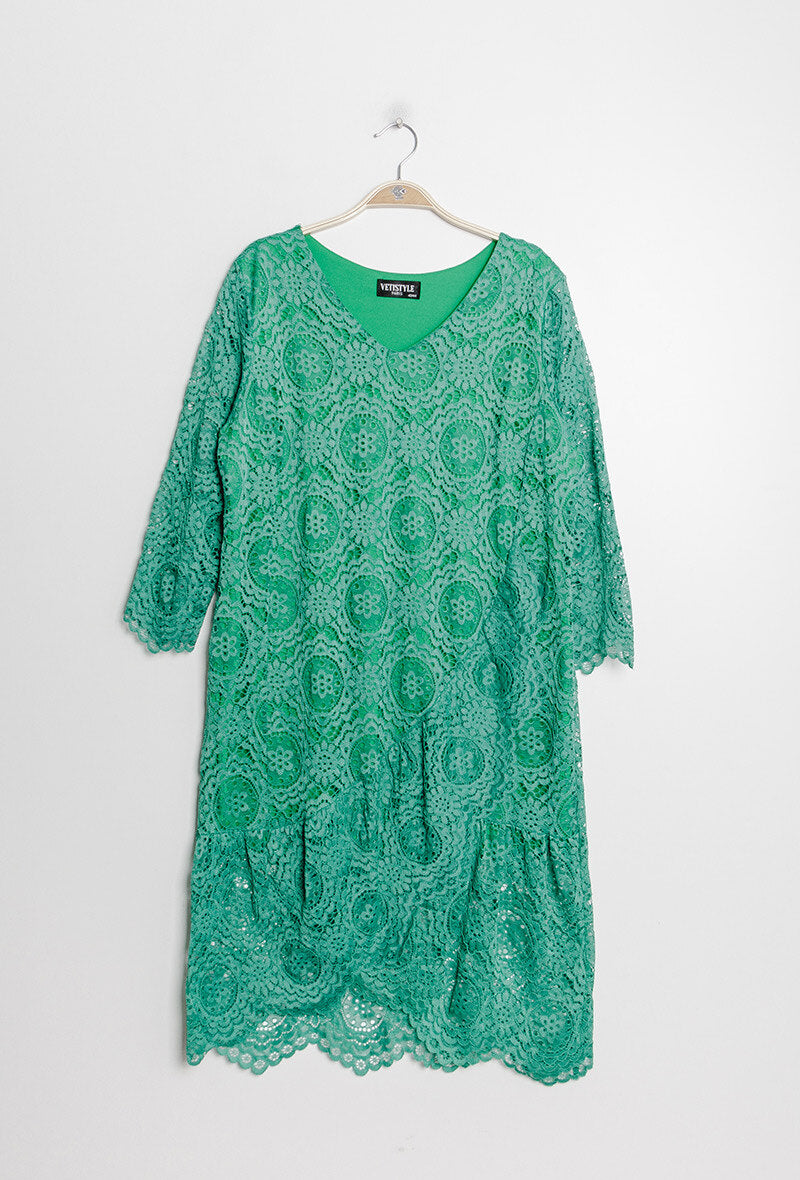 Lace dress i Stor Storlek