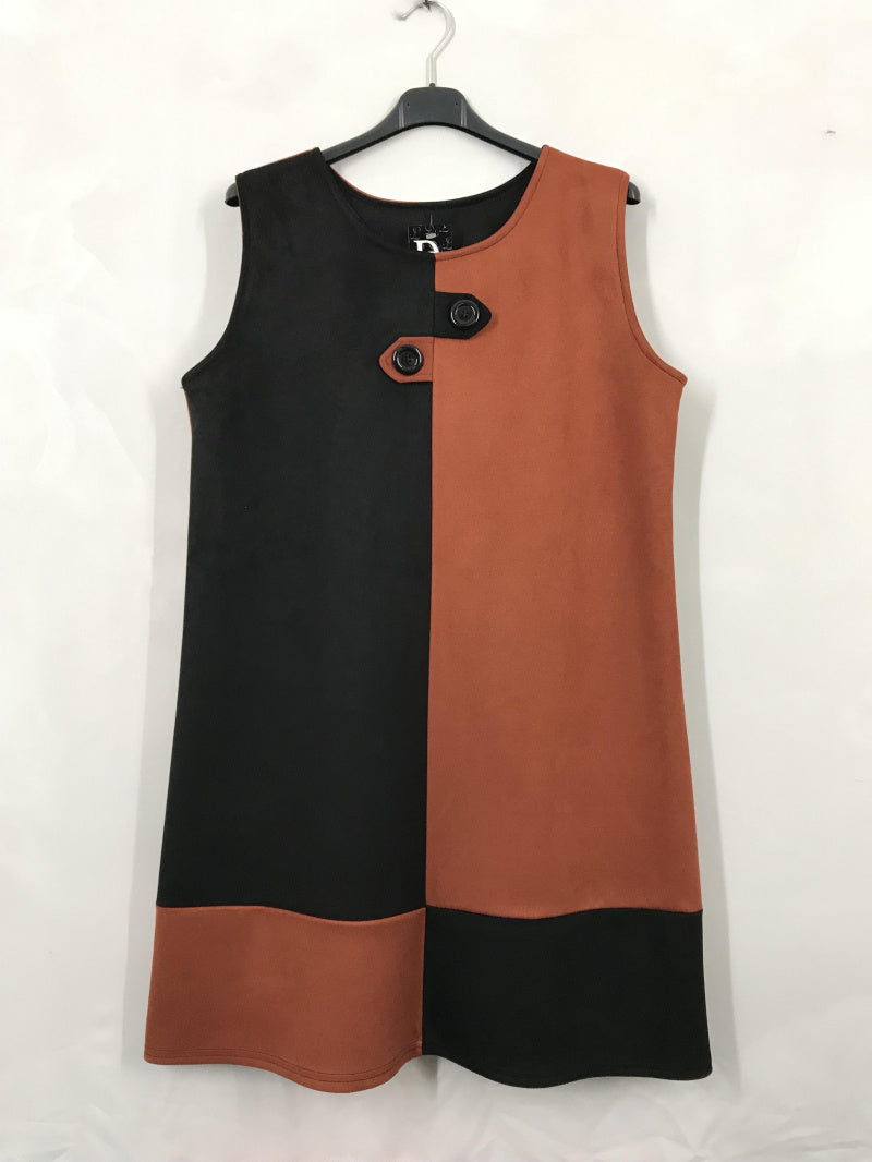 Tvåfärgad Södra Klänning i Stor Storlek