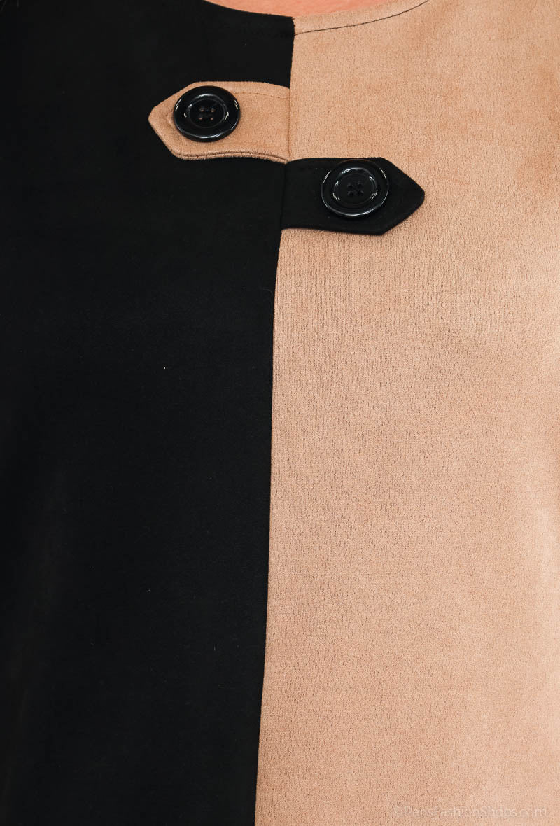 Tvåfärgad Södra Klänning i Stor Storlek