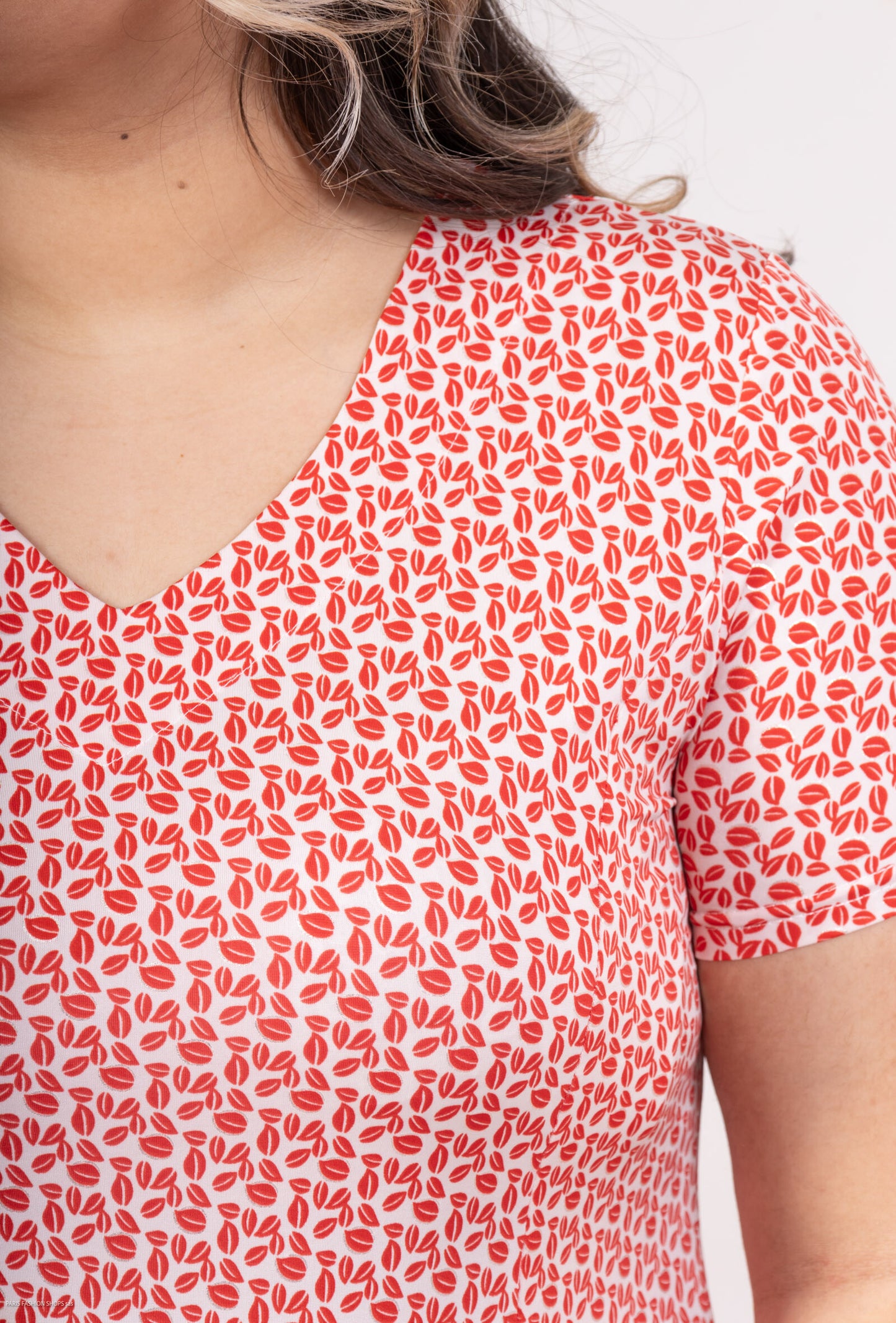 Plus Size Utställd Mönstrad Klänning