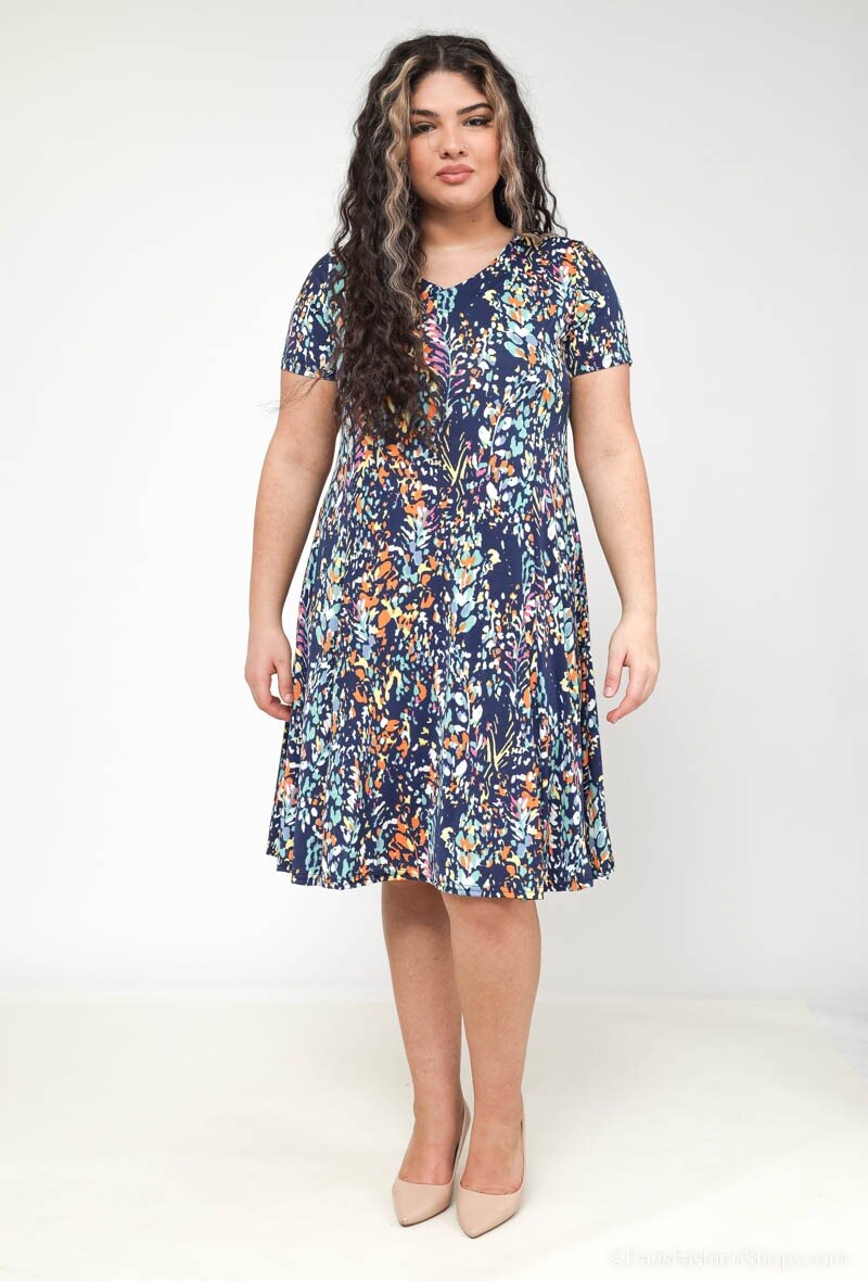 Plus Size Printed dress