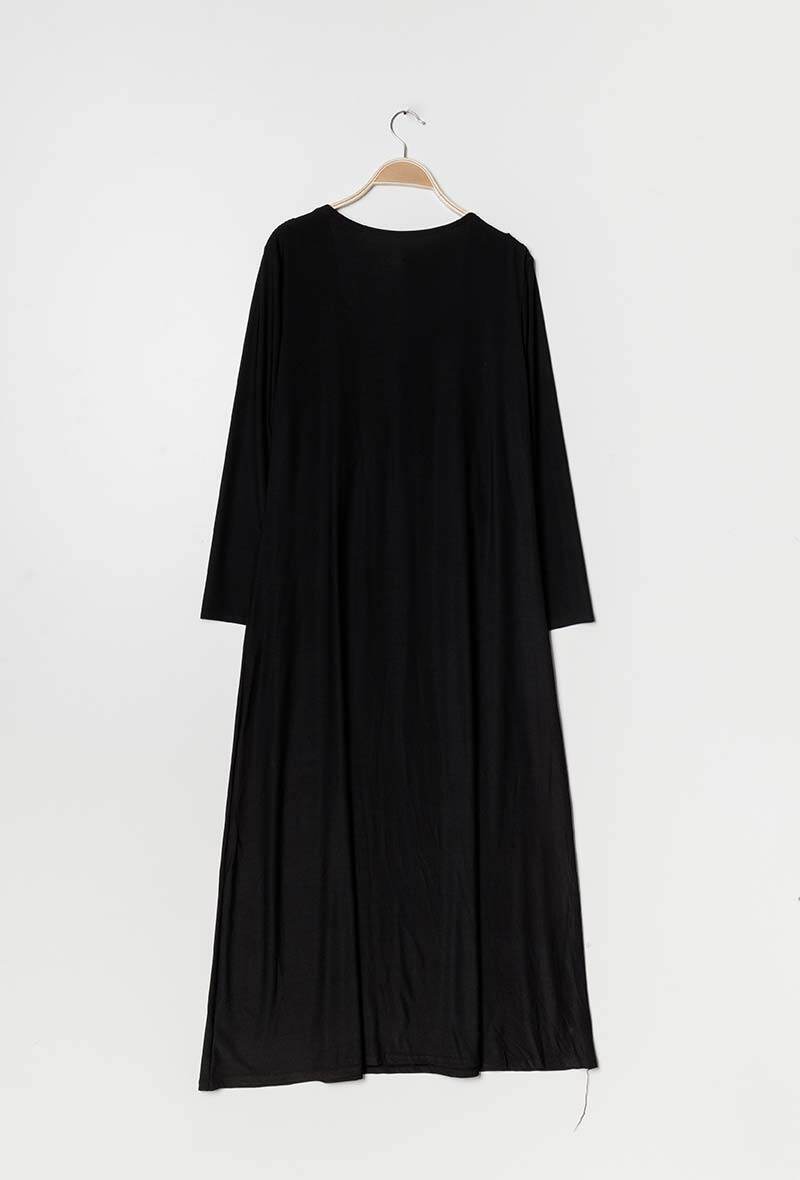 Maxi klänning med knytframs i Stor Storlek