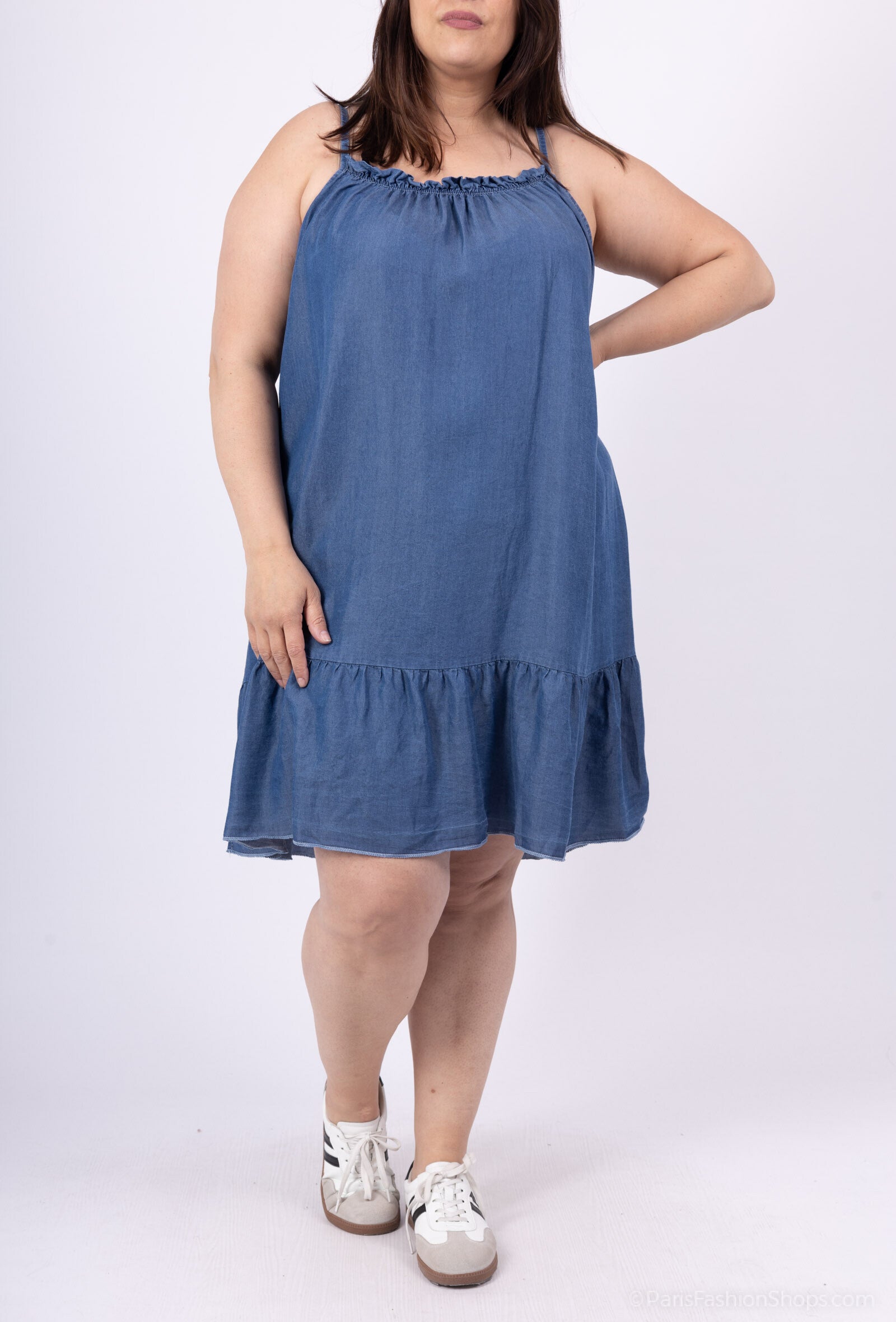 Plus Size Mid-length in jeans tencel t38 at T50