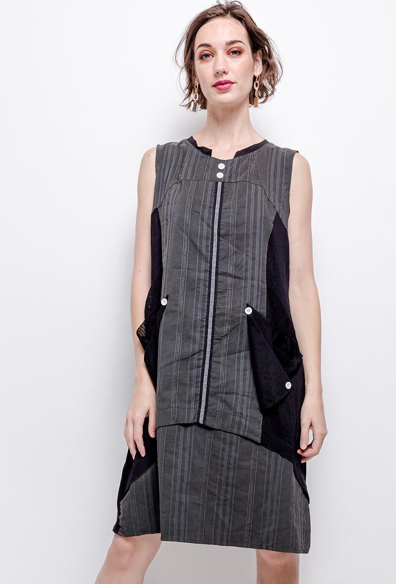 Zipped Dress i Stor Storlek