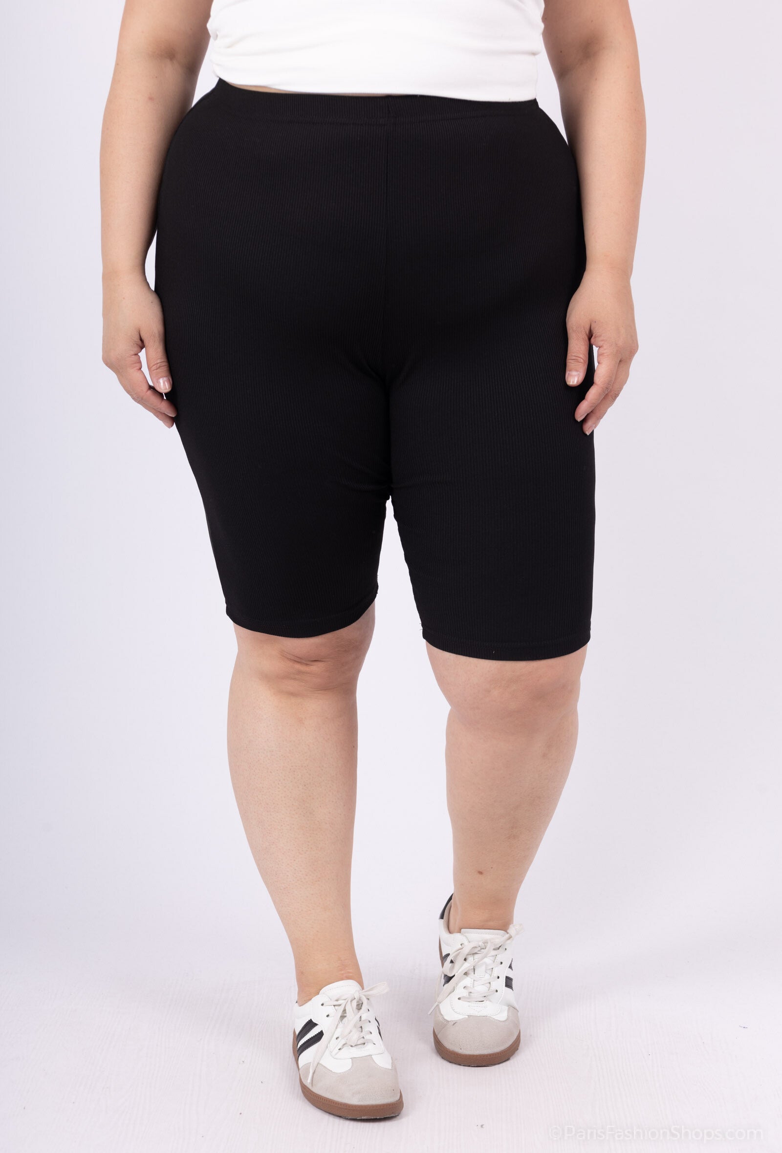 Plus Size Elastiska Midjebyxor för Sommaren